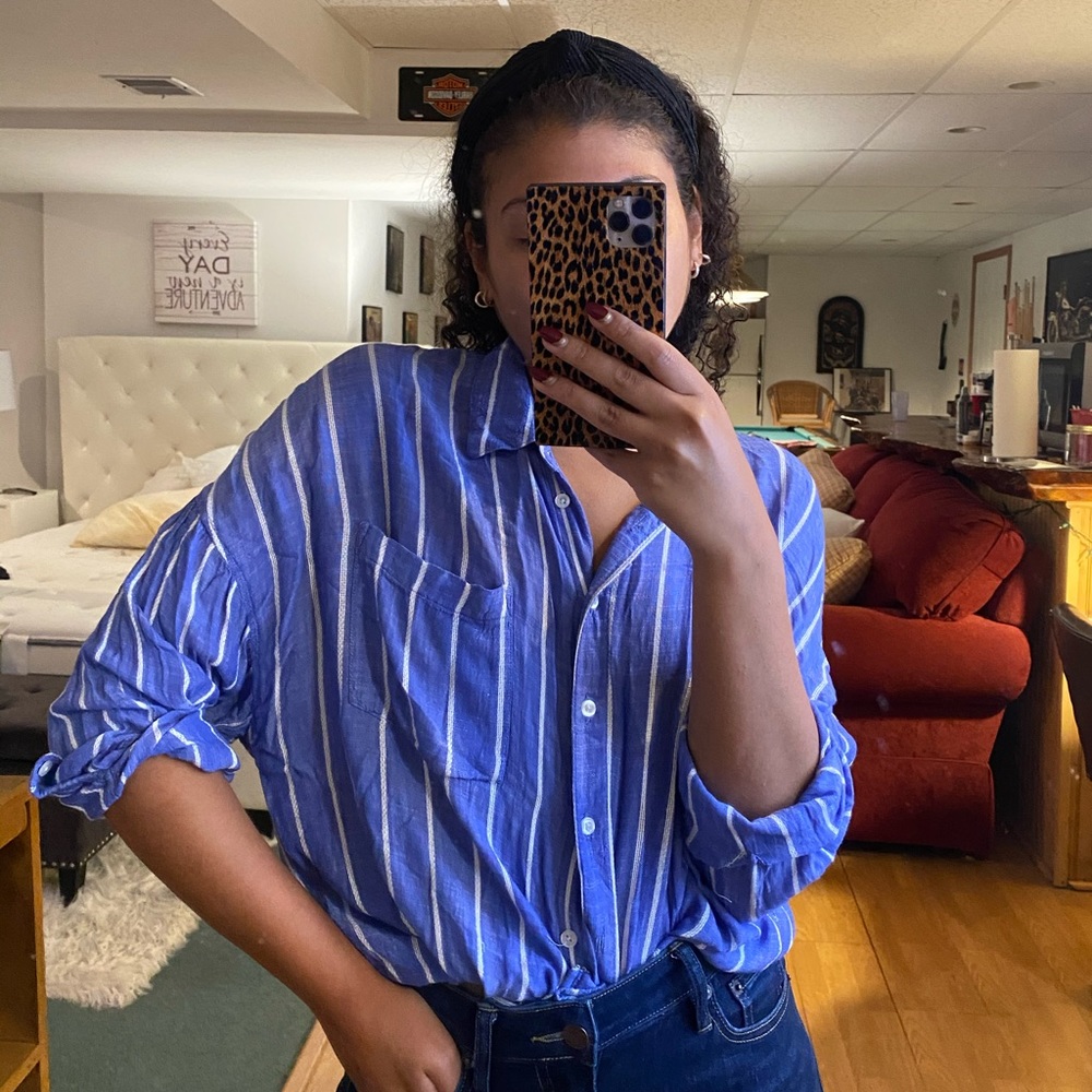 ZARA Striped Blouse